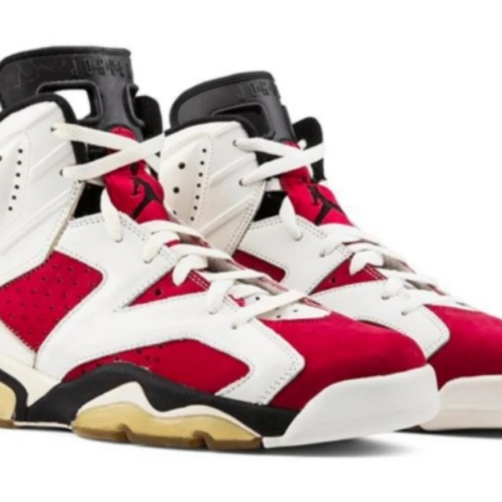 Jordan 6 Retro "Carmine" 2014 Basketball Shoes Size 4.5 Youth/6 Women - Picture 4 of 13